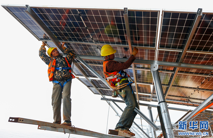 云南曲靖沾益：光伏电站建设忙_新华网(图4)