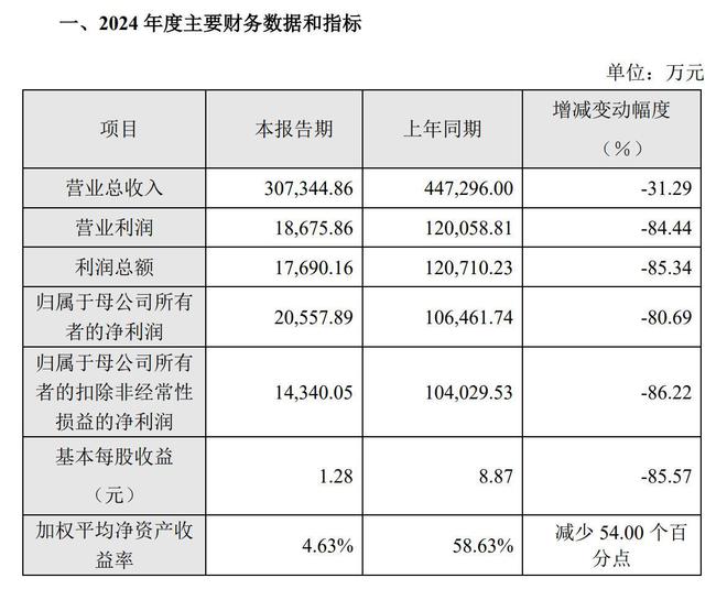 艾罗能源2024年业绩降八成(图1)